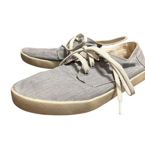 TOMS Paseo Chambray BlueGrey Denim sneakers 11.5